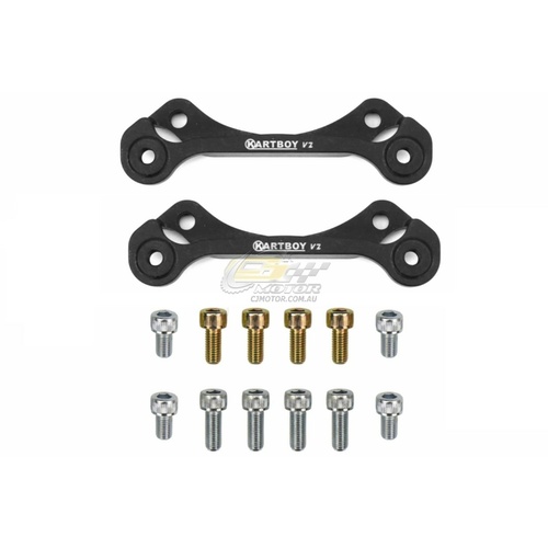 KARTBOY Big Brake Adapters V2 - 2 Pot Rear (inc. WRX 94-07/ 2000-09 Liberty GT)