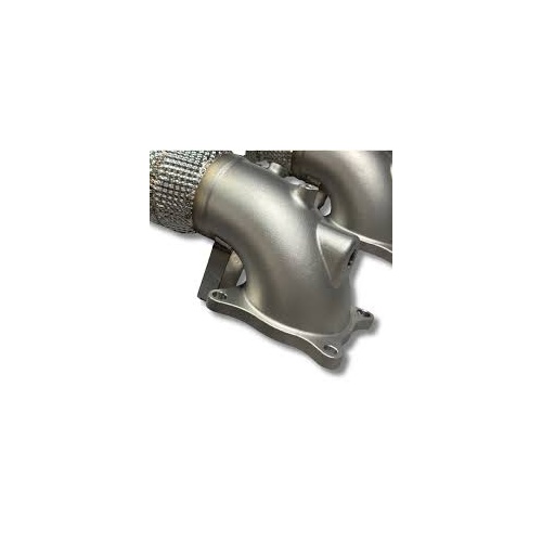 Korsh FK8/FL5 Downpipe 200 Cell Metal Matrix Catalytic Converter with Heat Shield
