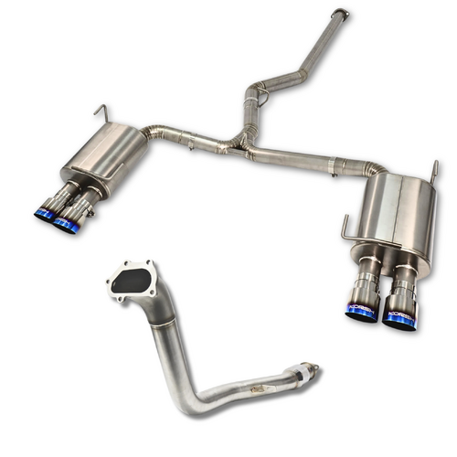 Korsh Subaru WRX 2011-14/STI 2011-2021 Turbo Back Exhaust - Full Titanium with Titanium Tips