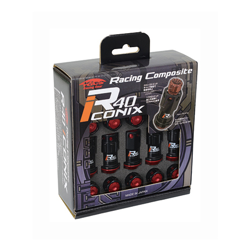 KYO-EI Racing Composite R40 iCONIX M12xP1.5 (Nut Set) (Aluminum Cap) RIA-01KR