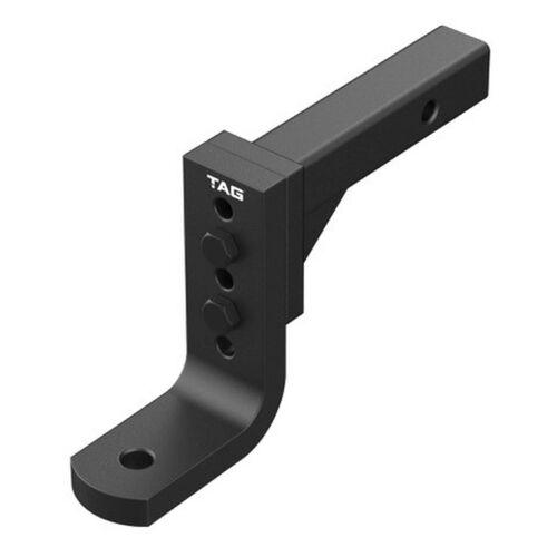 TAG Adjustable Tow Ball Mount-297mm Long, 90° Face, 50mm Square Hitch