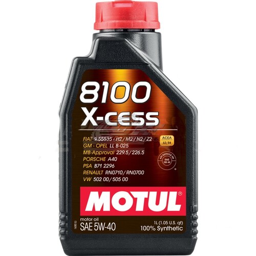 Motul 8100 X-CESS 5W40 Synthetic Engine Oil 5L