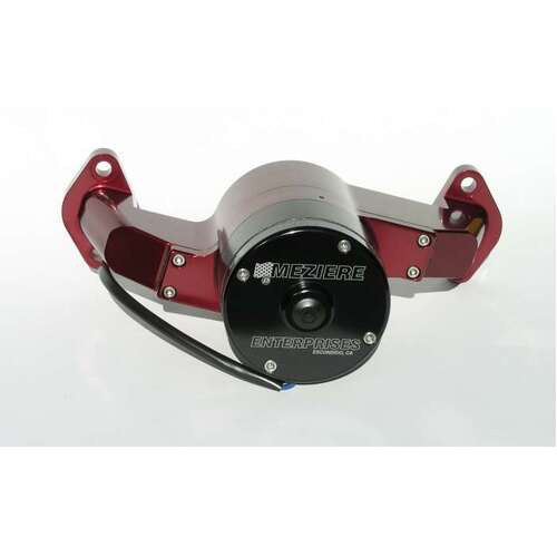 Meziere Electric Water Pump for Chevy BB, 35GPM Standard Motor - Red