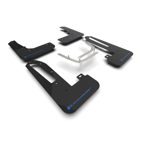 Rally Armor 2023+ Honda Civic Type R Black Mud Flap Light Blue Logo