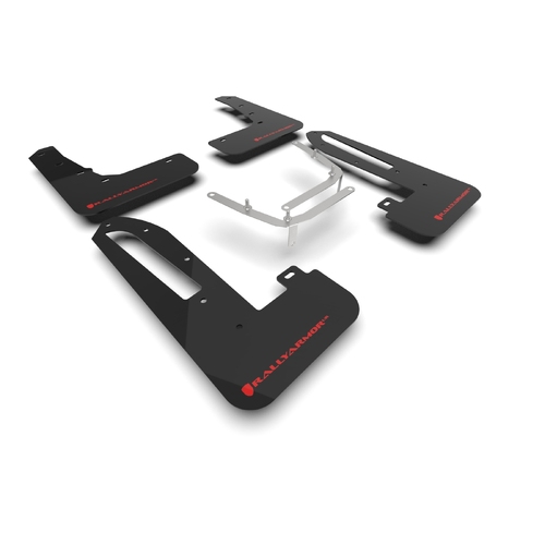 Rally Armor 2023+ Honda Civic Type R Black Mud Flap Red Logo