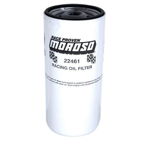Moroso Racing Oil Filter, Chevy and Others,, 13/16-16 UNF Thread, Extra Long Design