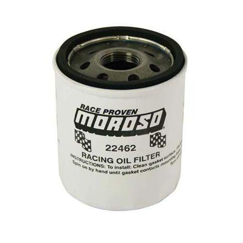 Moroso Racing Oil Filter, GM LS Series, 1997-2006 With 13/16-16 UNF Thread, Short Design