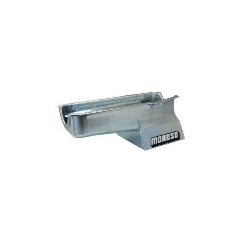 MOROSO OIL PAN, SBC PRE- 80 DRIVER'S SIDE DIPSTICK, 8.25 IN. DEEP T-SUMP