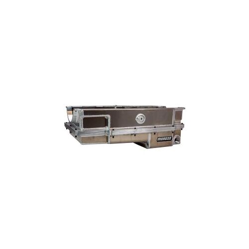MOROSO OIL PAN, C/N BLOCK, ENERGY MFG, DRCE2, 2 PIECE, EXT WET SUMP, DOUBLE POWER KICK OUTS