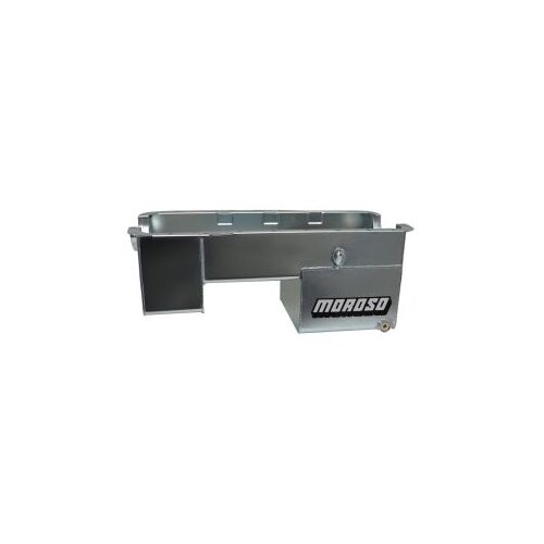 MOROSO OIL PAN, FORD 289-302, BILLET END SEALS, 9 IN. DEEP, REAR SUMP
