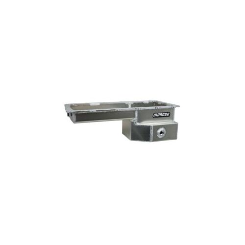 MOROSO OIL PAN, FORD 5.0 COYOTE, ROAD RACE BAFFLED, REAR T-SUMP, ALUM.