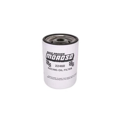 MOROSO OIL FILTER, CHEVY,13/16 IN. THREAD, 5 1/4 IN TALL, RACING
