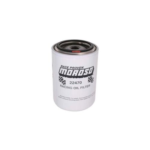 MOROSO OIL FILTER, FORD, MOPAR AND IMPORT, 3/4 IN. THREAD, 5 1/4 IN. TALL, RACING