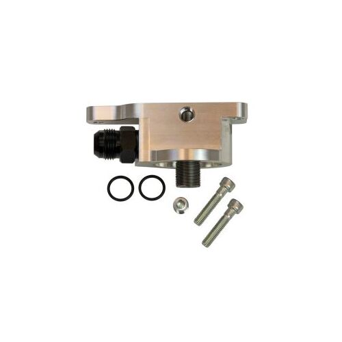 MOROSO FILTER ADAPTER GM LS SPIN ON, EXTERNAL INPUT, ACCUMULATOR INLET, INBOUND RAIL