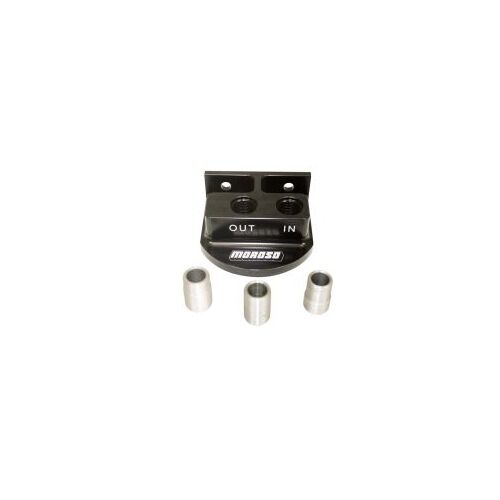 MOROSO REMOTE SPIN ON OIL FILTER MOUNT, FOR 13/16 IN, 3/4 IN, 22 MM OIL FILTERS