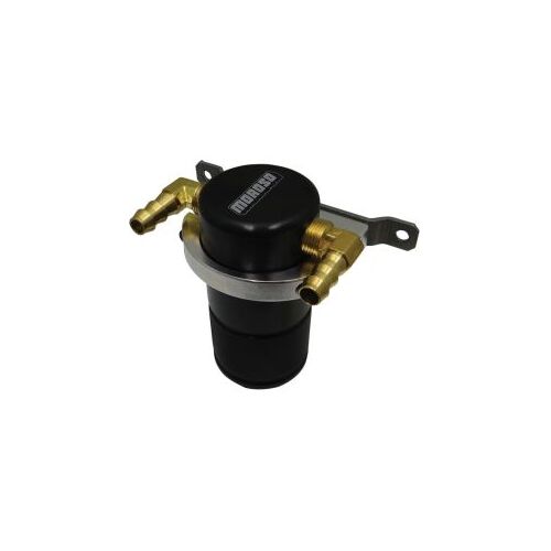 MOROSO SEPARATOR, AIR OIL, CATCH CAN, SMALL BODY UNIVERSAL, BLACK FINISH