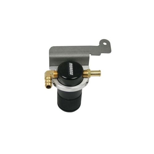 MOROSO SEPARATOR, AIR OIL, CATCH CAN, SMALL BODY, BLACK FINISH, MUSTANG GT500, 07-14