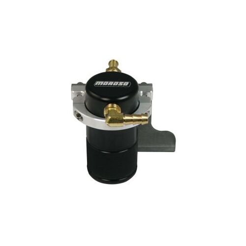 MOROSO SEPARATOR, AIR OIL,CATCH CAN, SMALL BODY , BLACK FINISH, CAMARO SS EDELBROCK SUPERCHARGER, 10-15