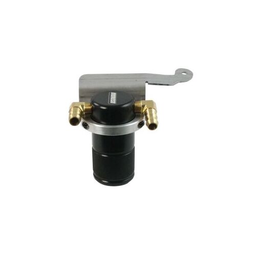 MOROSO SEPARATOR, AIR OIL, CATCH CAN, SMALL BODY, BLACK FINISH, MUSTANG V-6, 11-14