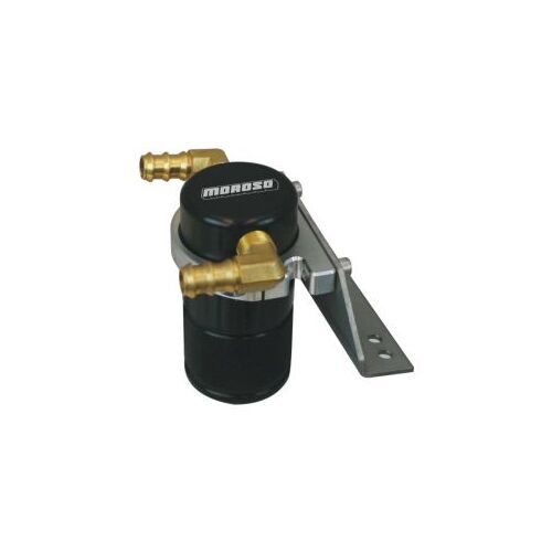 MOROSO SEPARATOR, AIR OIL, CATCH CAN, SMALL BODY, BLACK FINISH, FORD F150 ECOBOOST/5.0L, 11-14