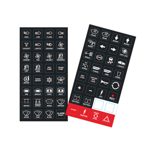 MOTEC Keypad Labels