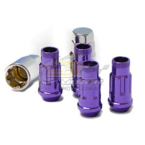 Muteki SR48 Lock Nut Set  (12 x 1.25) Purple - 32901L