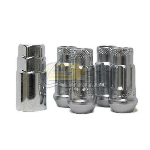 Muteki SR48 Lock Nut Set  (12 x 1.25) Silver - 32901S