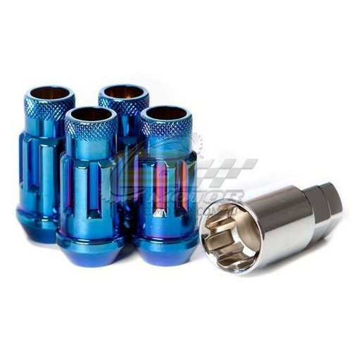 Muteki SR48 Lock Nut Set  (12 x 1.25) Burning Blue - 32901UN