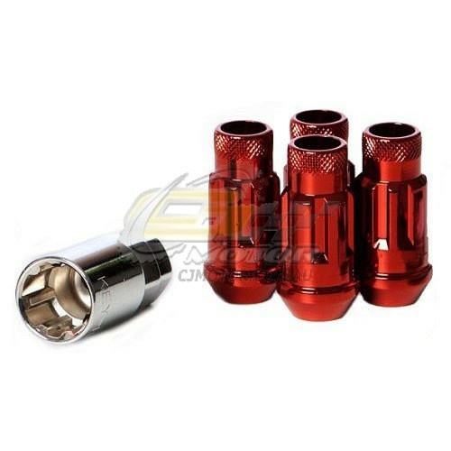 Muteki SR48 Lock Nut Set Red(12 x 1.5) - 32902R