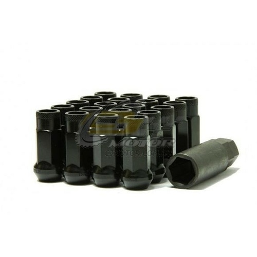 Muteki SR48 Open Ended Lug Nuts Black(12 x 1.25) - 32905B