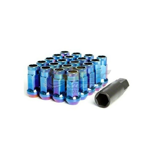Muteki SR48 Open Ended Lug Nuts Burning Blue(12 x 1.25) - 32905UN