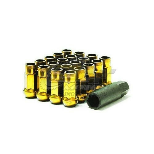 Muteki SR48 Open Ended Lug Nuts Yellow Chrome(12 x 1.5) - 32906Z