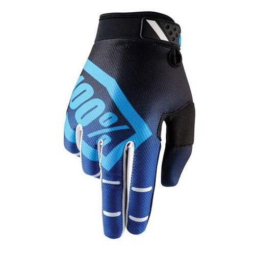 100% Ridefit Corpo Blue Gloves