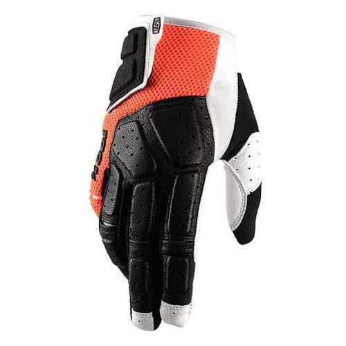 100% Simi MTB Orange Gloves
