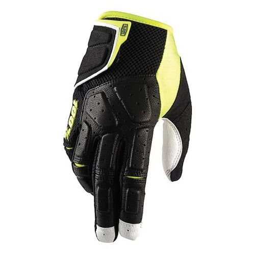 100% Simi MTB Black/Lime Gloves