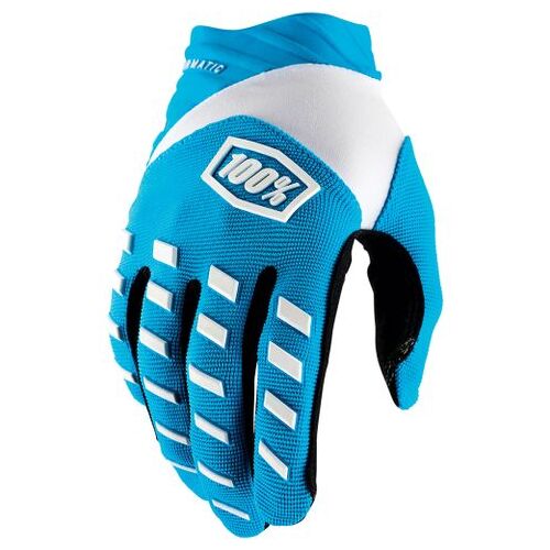 100% Airmatic Blue Gloves