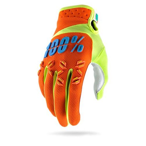 100% Airmatic Orange Youth Gloves