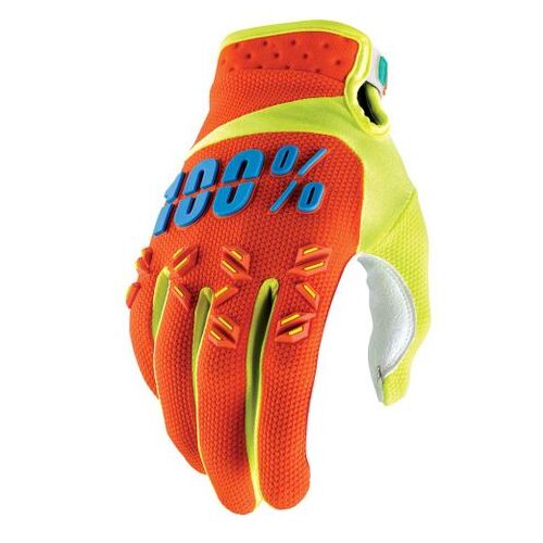100% Airmatic Orange Gloves