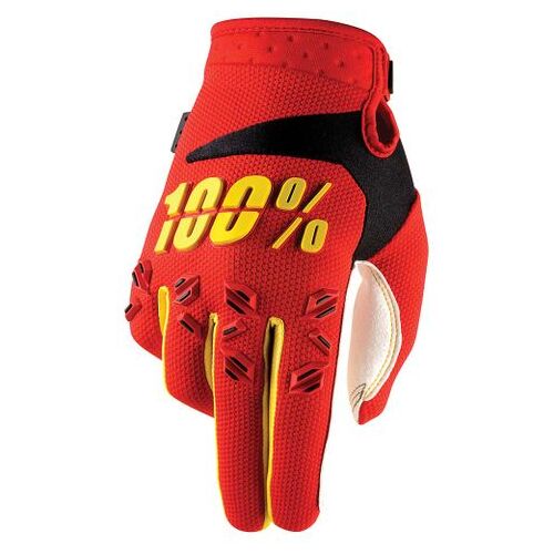 100% Airmatic Red Gloves