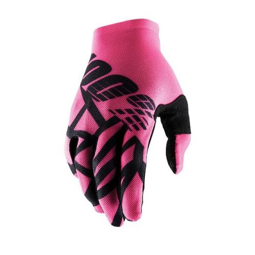 100% Celium 2 Neon Pink/Black Gloves