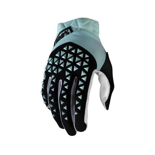 100% Airmatic Sky Blue/Black Gloves