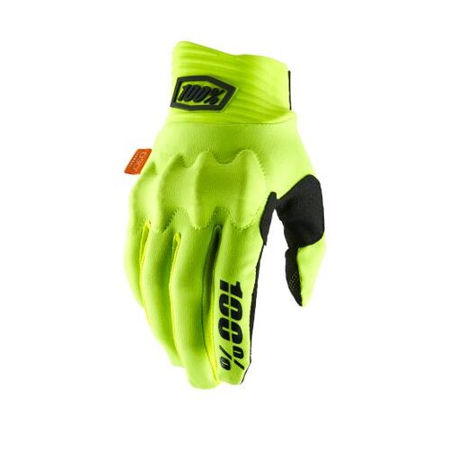 100% Cognito Fluo Yellow/Black Gloves