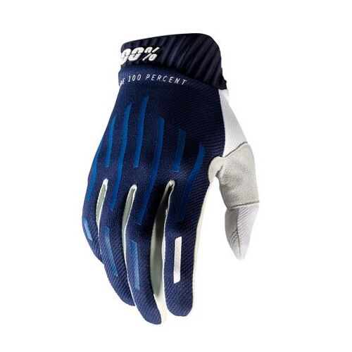 100% Ridefit Navy Gloves