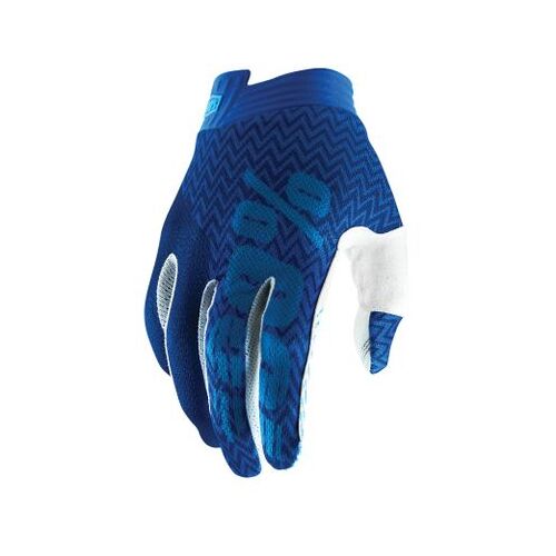 100% iTrack Blue/Navy Gloves