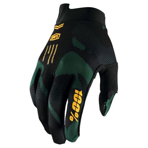 100% iTrack Sentinel Black Gloves