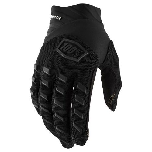 100% Airmatic Black/Charcoal Youth Gloves