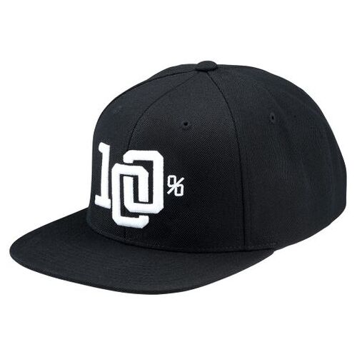 100% College Black Snapback