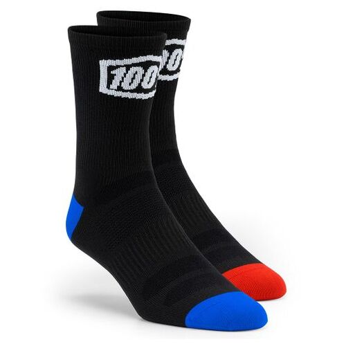 100% Terrain Black Socks