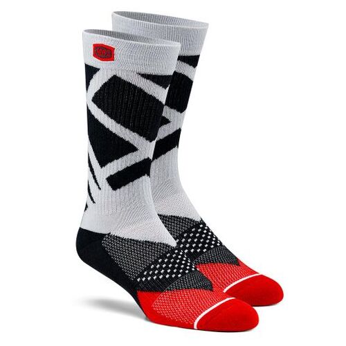 100% Rift Steel Grey Athlete Sock
