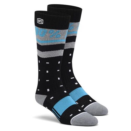 100% Groove Blue/Black Womens Socks